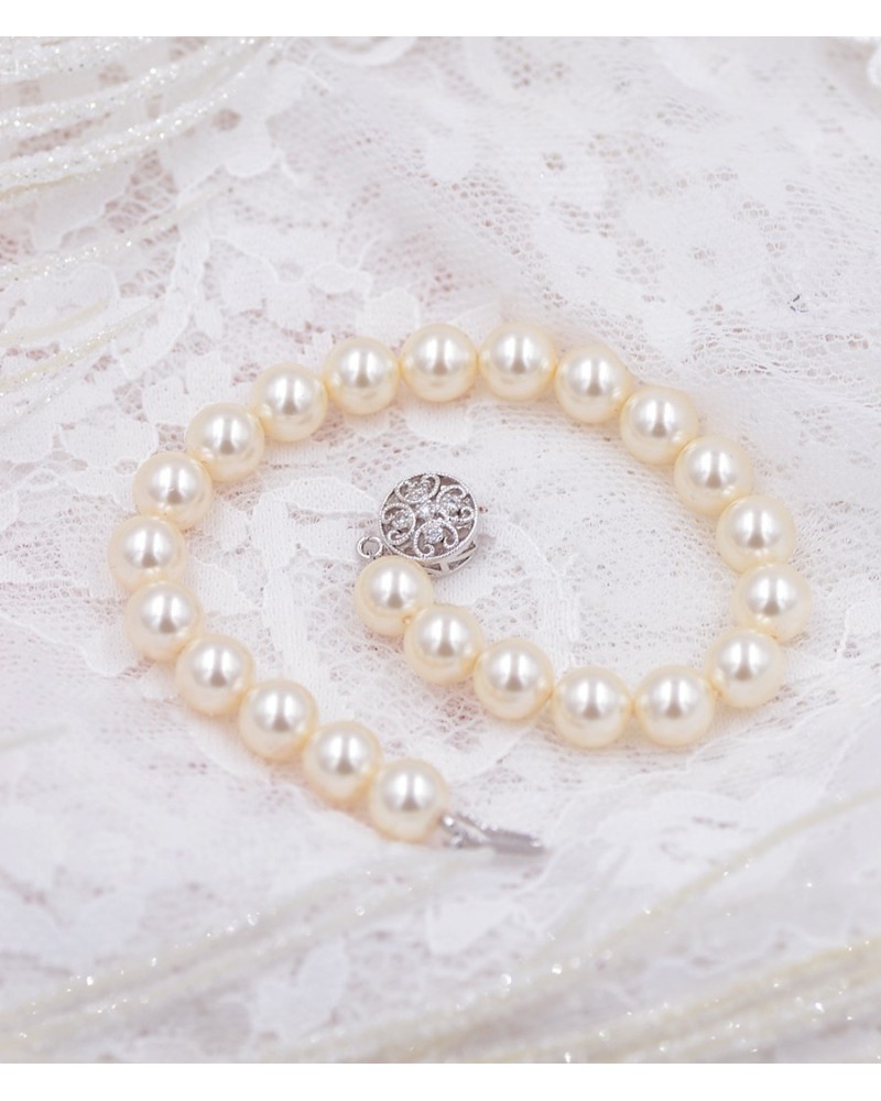 Bracelet mariage perle de swarovski