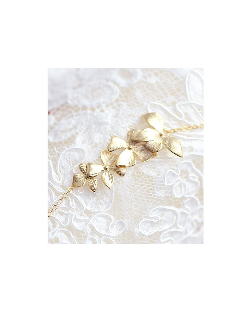 bracelet mariage Orchidée 