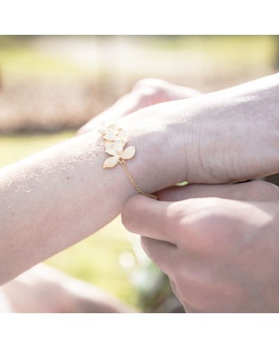 bracelet mariage Orchidée 