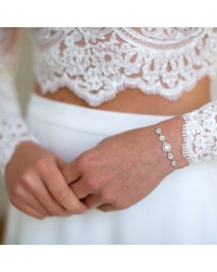 Bracelet mariage Strass Evanne