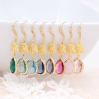 boucles d'oreilles mariée bleu