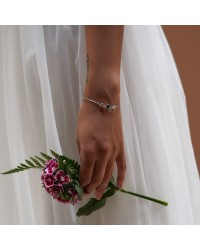 Bracelet mariée bleu