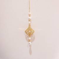 Bijoux de dos argenté strass