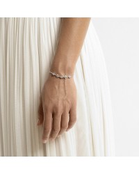 Bracelet mariée cristal argenté 