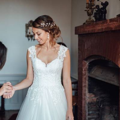 bijou de tête de Mariée vigna vigne cheveux