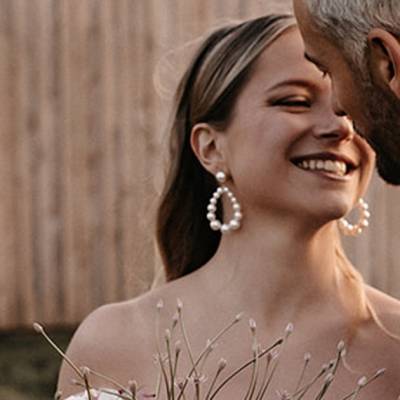 Boucles d'oreilles Mariée perle 