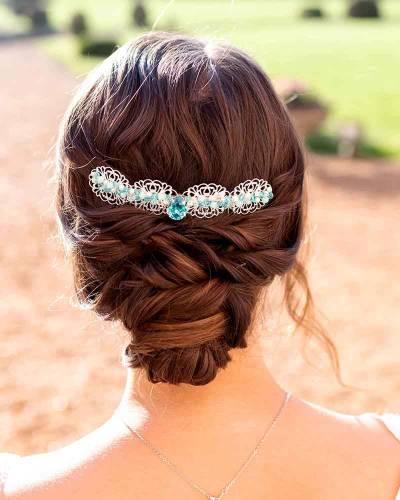 Peigne  de mariée romantique bohème