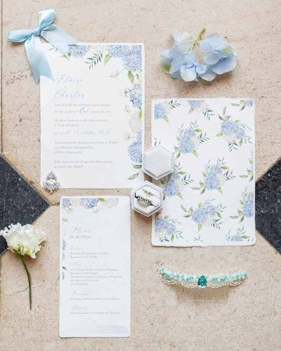 Peigne  de mariée romantique bohème