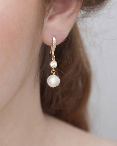 Boucles d'oreilles mariée Manohé