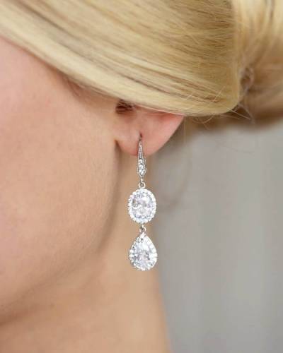 Boucles d'oreilles mariage Betane – Bijoux mariée bohème fait main