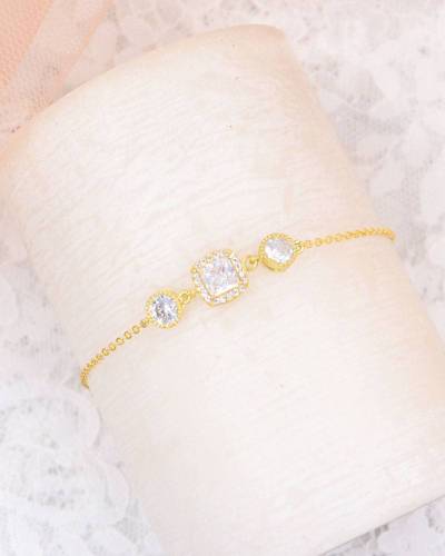 Bracelet de mariée strassé "Colline"