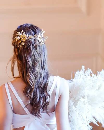 Peigne de Mariée coiffure mariée bohème "Maya"