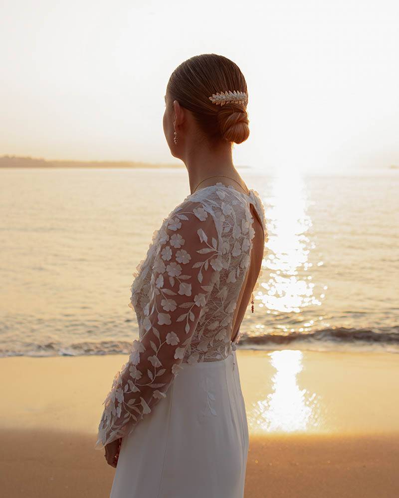 Peigne mariée Perles doré