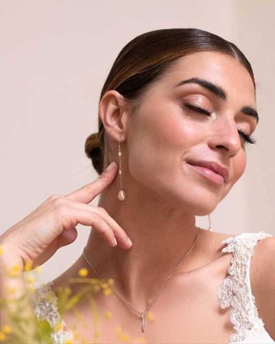Boucles d'oreilles mariée Zoya – Perles fines &  bijoux mariée chics